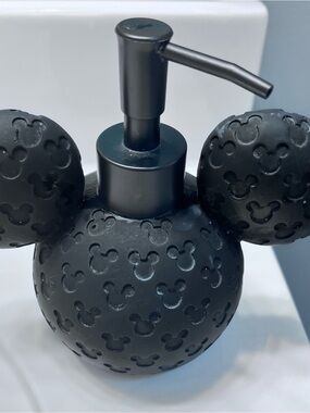 Disney Black Mickey Head Silicone Soap Pump